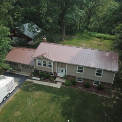 Brown metal roof by Bontrager Roofing LLC